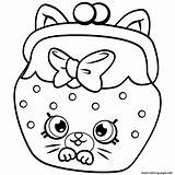 Coloring Shopkins Pages Season Snout Cat Petkins Printable Print Color sketch template