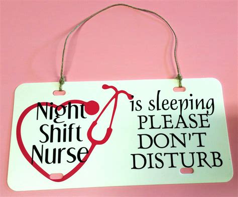 disturb door signs  sleeping nightshift nurses hr shift