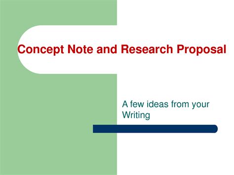 solution concept note  research proposal  studypool