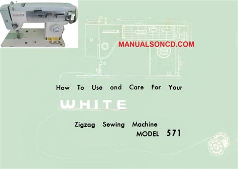 books magazines model  white zigzag sewing machine booklet sewing etnacompe