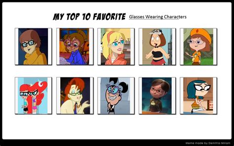 top 10 favorite glasses wearing cartoon by cartoonsbest