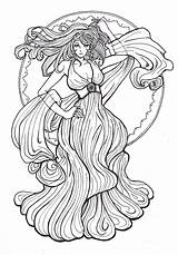 Nouveau Fairy Coloring Pages Tryout Qoo Monster Colouring Adult Deviantart Fantasy People Stained Glass sketch template