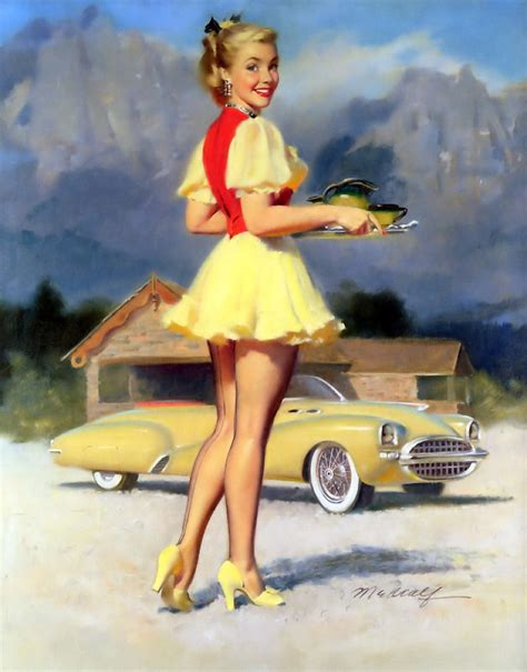 just a car guy pinup artist bill medcalf s mix of women and cars