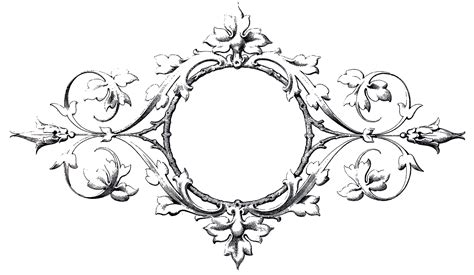 stunning scrolls frame image  graphics fairy