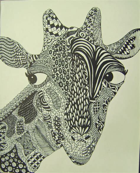 zentangle assignment google search giraffe art art zentangle animals