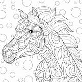 Relaxing Unicorn sketch template
