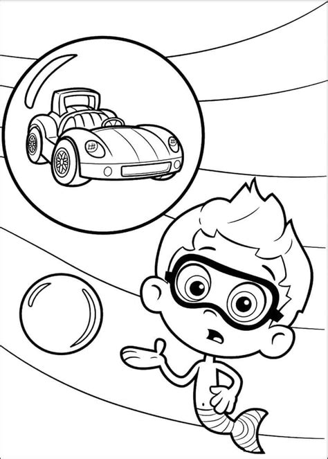 printable bubble guppies coloring pages