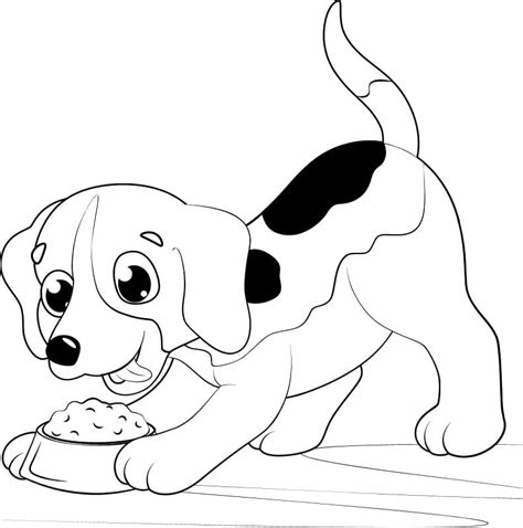 beagle mom  puppies coloring page  printable coloring pages