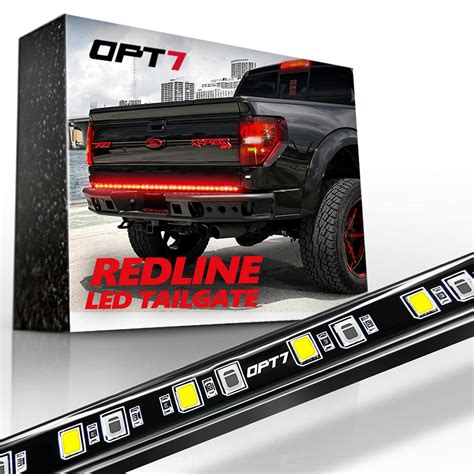 opt  redline led tailgate light bar tricore led weatherproof