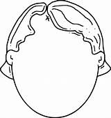 Face Blank Printable Template Clipart Clip Human sketch template