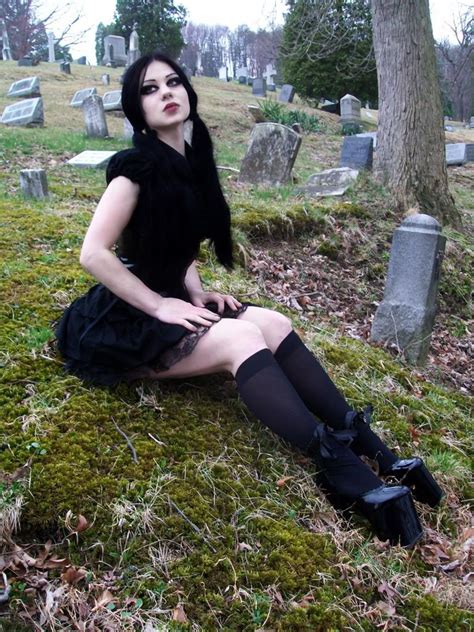 Like The Lifts And Girlie Goth Style Of This Cemetery