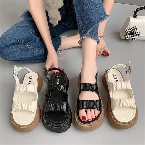 Jual Sandal Flat Wanita Original Impor Wl111 Sandal Tali Wanita Korean