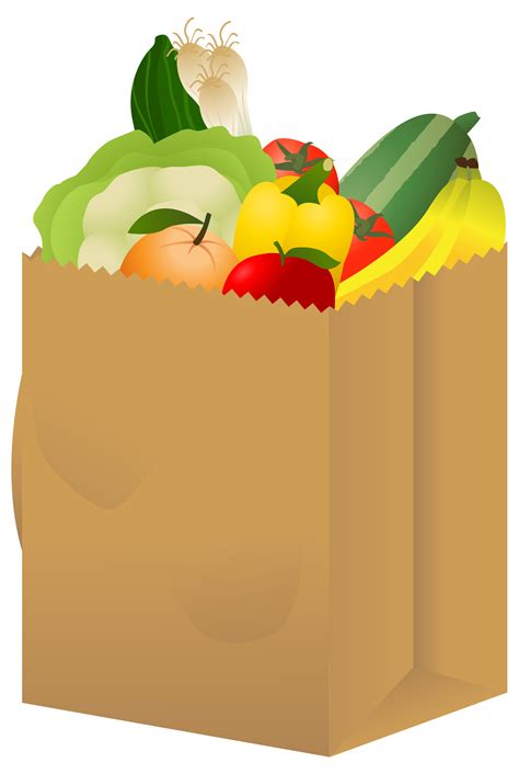 shopping bags grocery bag clipart wikiclipart