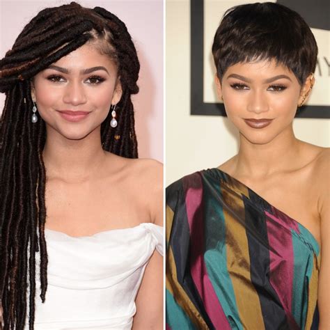 see zendaya s hair evolution from mullet to locs and more allure