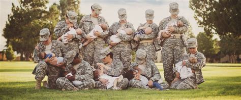Photo Of Military Moms Breastfeeding In Uniform Goes Viral Abc News