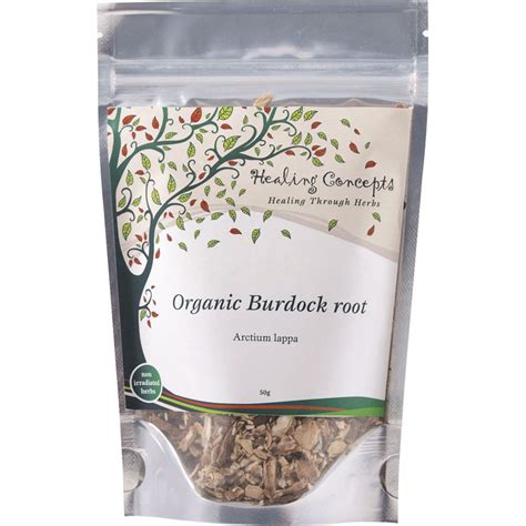 healing concepts organic burdock root tea  vegan