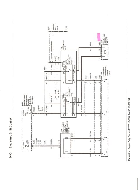 diagram ford   super duty transfer case wiring diagram