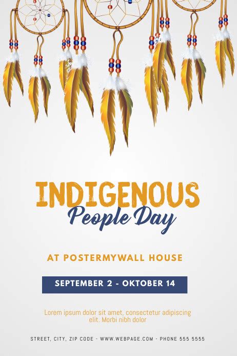 copy  indigenous people day flyer template postermywall