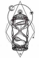 Hourglass Easytatt sketch template