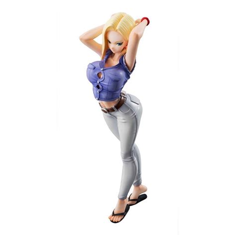 20cm Anime Dragon Ball Z Glitter And Glamours Android No 18 Lazuli Jeans