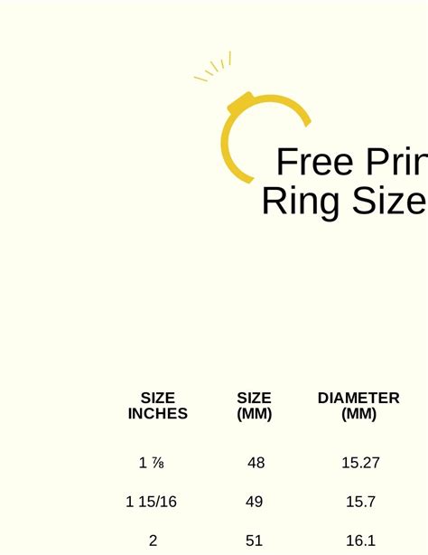 men  printable ring size chart printablee  printable ring