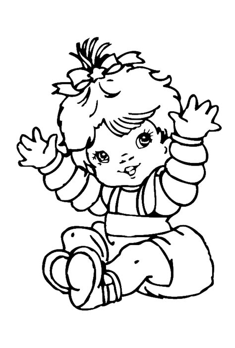 cute baby girl coloring pages baby coloring pages