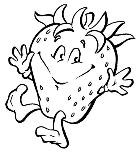 strawberry coloring pages    print