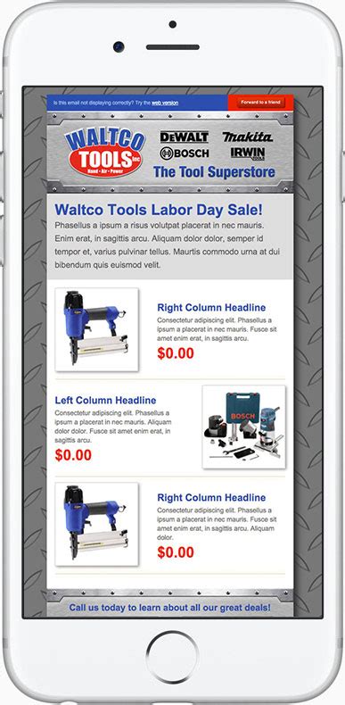 waltco tools emails marketicity