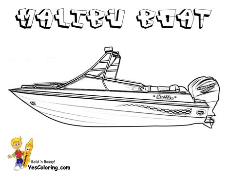 motor boat coloring pages coloring home