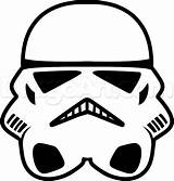 Stormtrooper Drawing Helmet Wars Easy Star Darth Vader Coloring Draw Head Face Clipart Starwars Birthday Drawings Mask Characters Step Cartoon sketch template