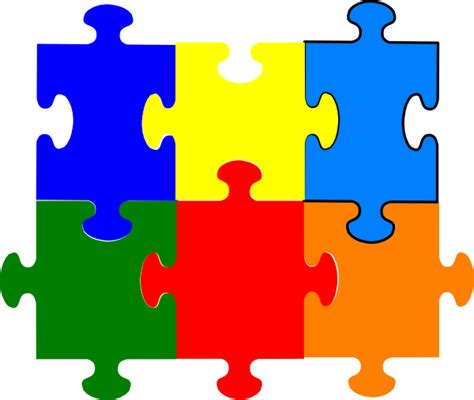 jigsaw puzzle  pieces clip art  clkercom vector clip art