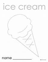 Tracing Icecream sketch template