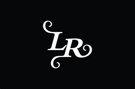 monogram lr logo  grafico por greenlines studios creative fabrica
