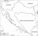 Croatia Boundaries Hydrography Coasts sketch template