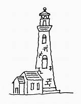 Lighthouse Coloring Pages Printable Kids Template Drawing Simple Lighthouses Book Easy Drawings Colouring Digi Sheets Freebie Getdrawings Maják Stamps Digital sketch template