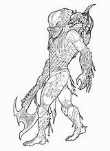 Predator Trailbreaker Ronniesolano Predators Coloriage Depredador Coloringpagesonly Xenomorph Ausmalbilder Ultimate Samurai Farvel Gning Aliens Ius sketch template