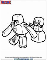 Coloring Golem Snow Minecraft Pages Drawings 57kb sketch template