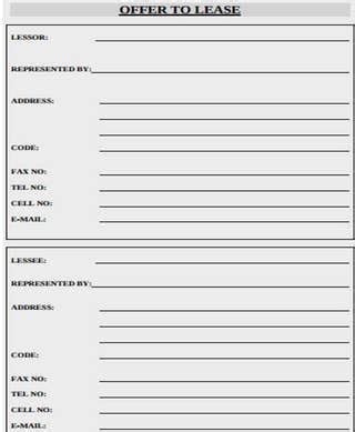 lease letter templates   sample  format