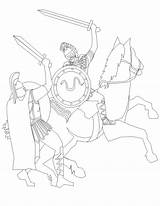 Coloring Pages Knight Table Knights Kids Google Medieval Search Kaynak Library Clipart Popular Preschool sketch template