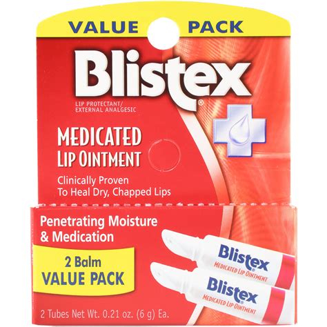 Blistex Medicated Lip Ointment 2 Pack - Walmart.com