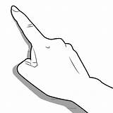 Finger Pointing Cliparts Clipart Clip Cartoon sketch template