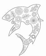 Coloring Pages Shark Whale Baby Adult Lava Book Printable Floral Getcolorings Color Print Getdrawings Colorings sketch template
