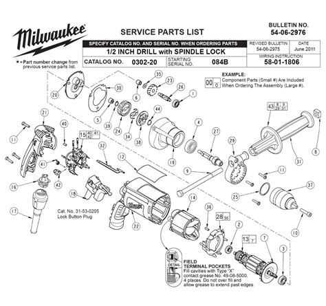 buy milwaukee     inchwith spindle lock replacement tool parts milwaukee