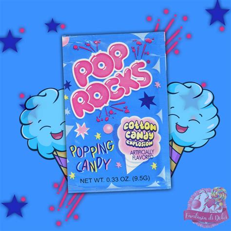 pop rocks cotton candy explosion fantasia  dolci