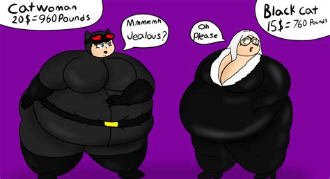 Feed The Fatty Cat Woman Vs Black Cat Part 2 By Thestartraveler On