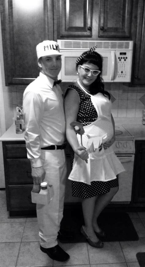 1950 S Milkman And Housewife Homemade Halloween Costumes Halloween