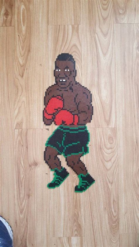 Mike Tyson Punch Out Nes Pixel Bead Art Arte Cuentas