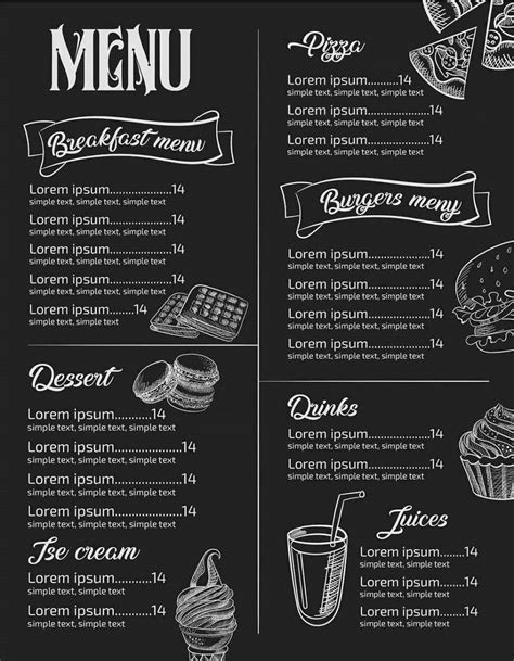 premium food menu templates   naldz graphics gambaran
