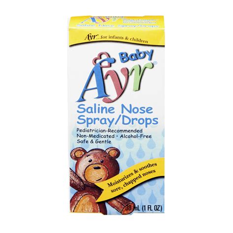ayr baby saline nasal spraydrops  oz walmartcom walmartcom