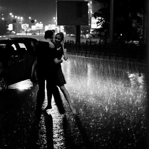 cute romantic couples black and white photography in rain